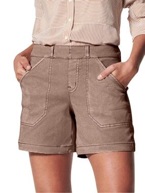 321. SPANX Taupe Stretch Bermuda Shorts